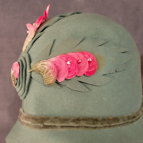 Stunning early 1900's cloche hat - Picture 7 of 8